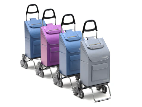 Carrello spesa da arrampicata pieghevole Modello 3D