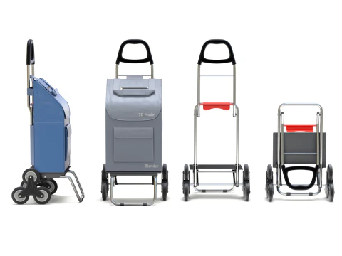 Carrello spesa da arrampicata pieghevole Modello 3D