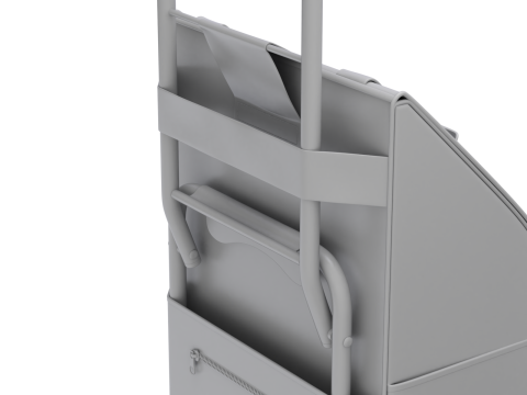 접이식 등산 쇼핑 카트 3D 모델