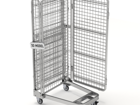 可折叠防滚架手推车 3D 模型