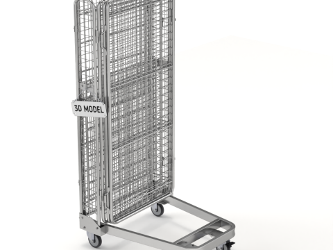 可折叠防滚架手推车 3D 模型