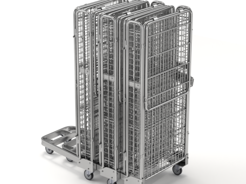 可折叠防滚架手推车 3D 模型