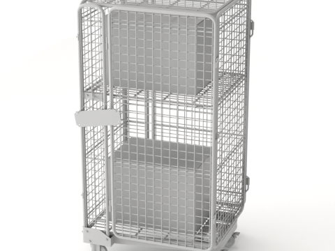 可折叠防滚架手推车 3D 模型