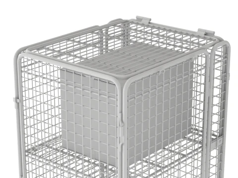 Foldable Roll Cage Trolley 3D Model