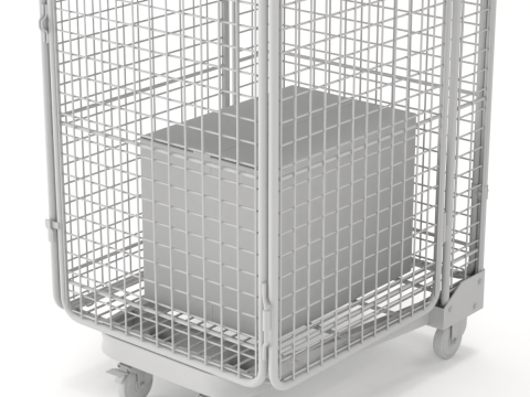 可折叠防滚架手推车 3D 模型