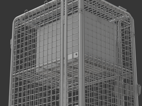 可折叠防滚架手推车 3D 模型