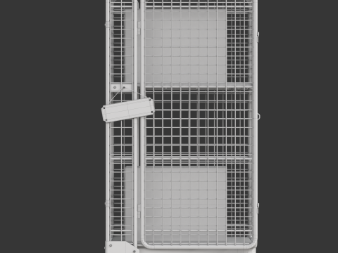 可折叠防滚架手推车 3D 模型