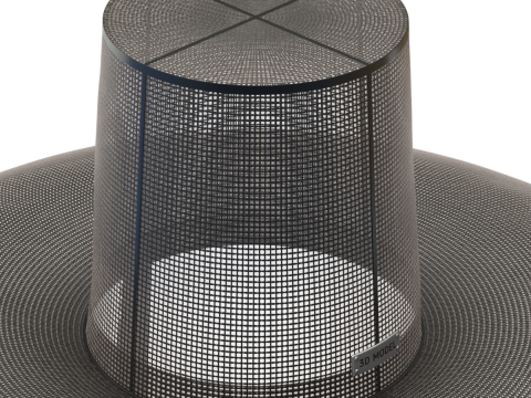 Chap&eacute;u Gat Coreano Modelo 3D