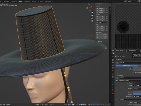 Korean Gat Hat 3D Model