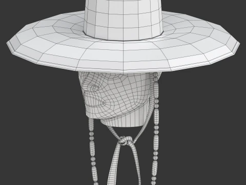 Korean Gat Hat 3D Model