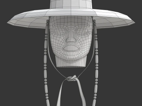 Korean Gat Hat 3D Model