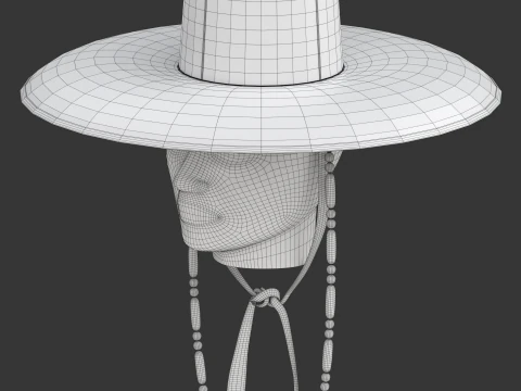 Korean Gat Hat 3D Model
