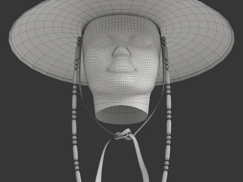 Korean Gat Hat 3D Model