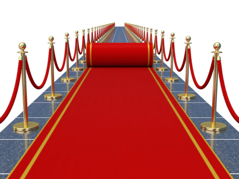 Animazione di srotolamento del tappeto rosso Modello 3D