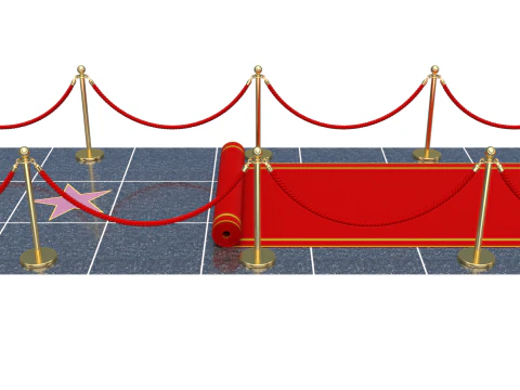 Animazione di srotolamento del tappeto rosso Modello 3D