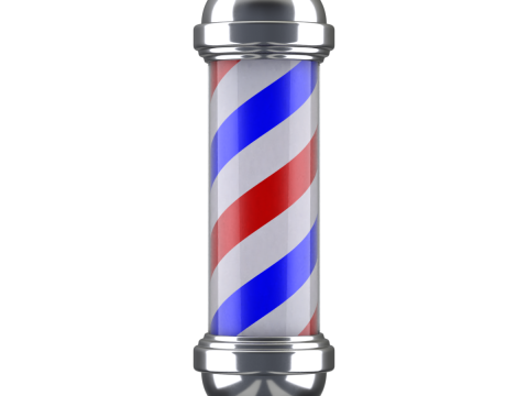 Animation de p&ocirc;le de salon de coiffure Modèle 3D