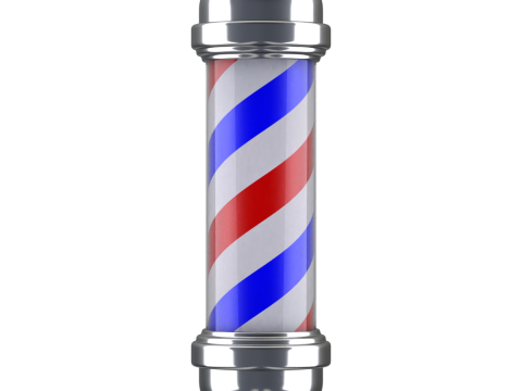 Animation de p&ocirc;le de salon de coiffure Modèle 3D