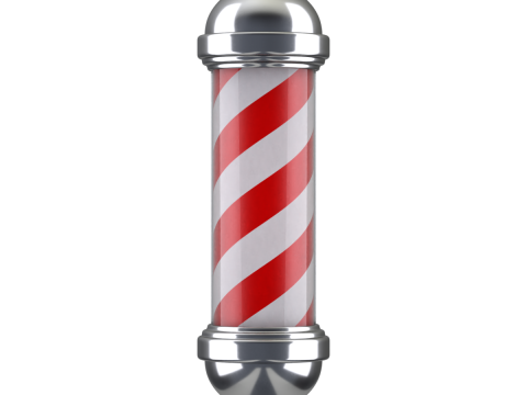 Animation de p&ocirc;le de salon de coiffure Modèle 3D