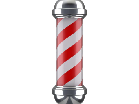 Animazione del polo del barbiere Modello 3D