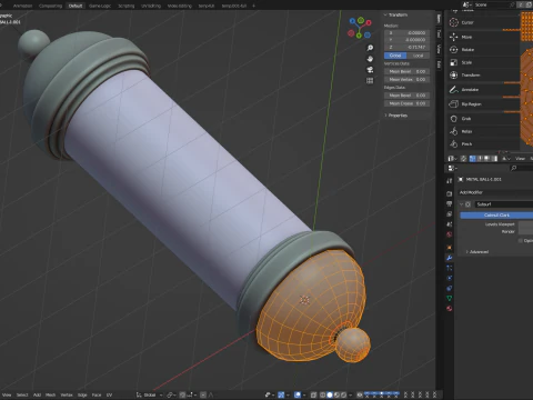 Animazione del polo del barbiere Modello 3D