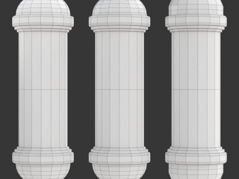 Animation de p&ocirc;le de salon de coiffure Modèle 3D