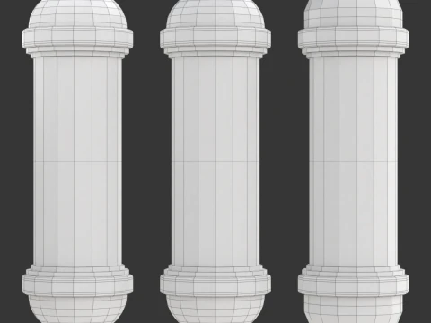 Animazione del polo del barbiere Modello 3D