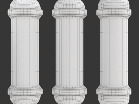 Animation de p&ocirc;le de salon de coiffure Modèle 3D