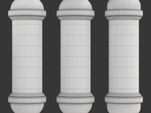 Animation de p&ocirc;le de salon de coiffure Modèle 3D