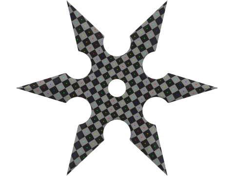 Shuriken Modello 3D