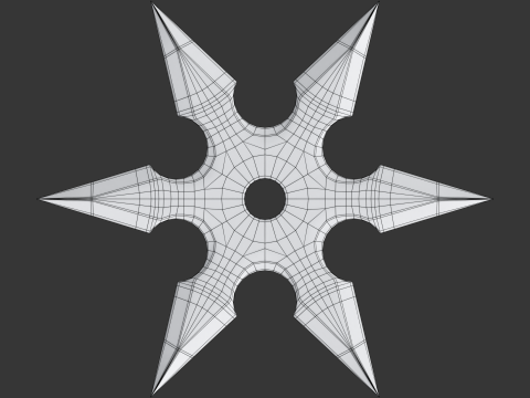 Shuriken Modello 3D