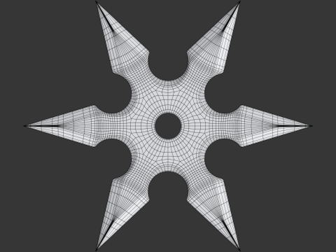 Shuriken Modello 3D