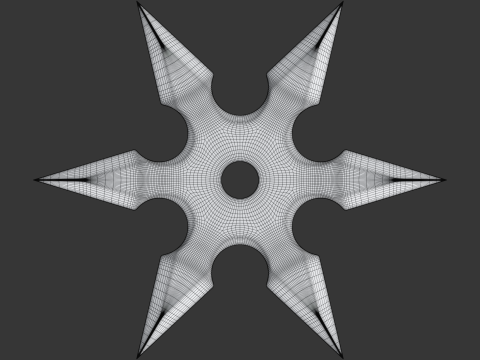 Shuriken Modello 3D