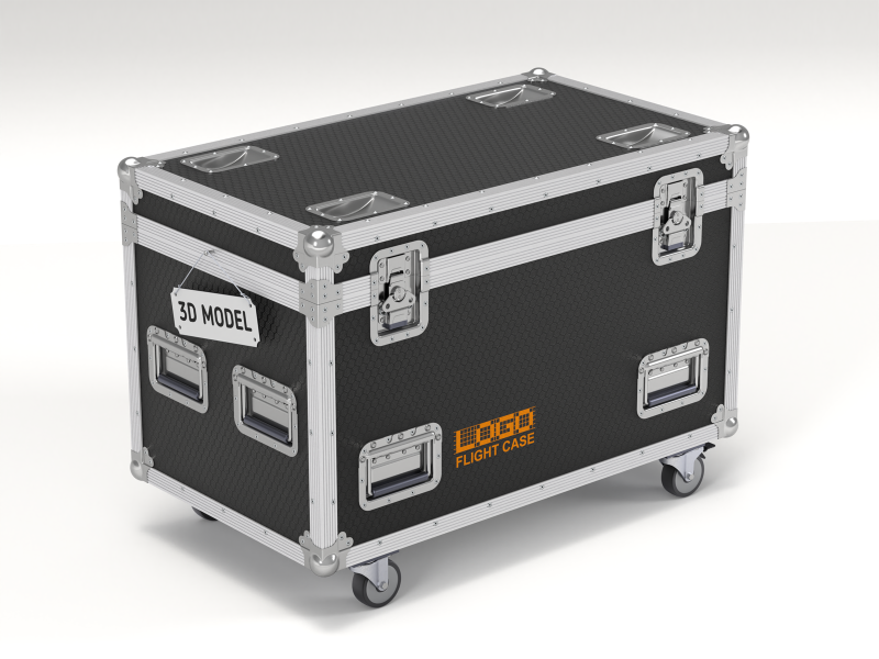 Кейс для полета 3D Модель .c4d .max .obj .3ds .fbx .stl .blend