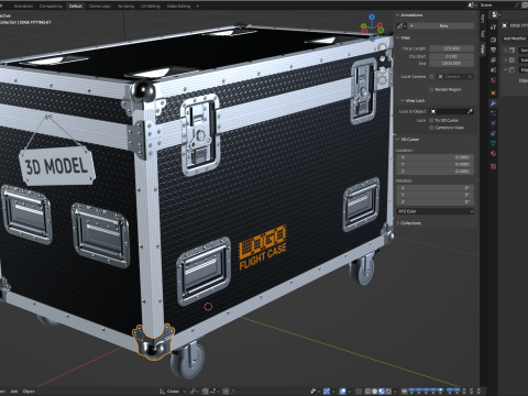 Kasus Penerbangan Model 3D