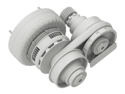 CVT Transmission Animation 3D Model