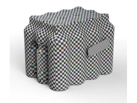 Sunflower oil bottles wrapped in the shrink film 3D Model