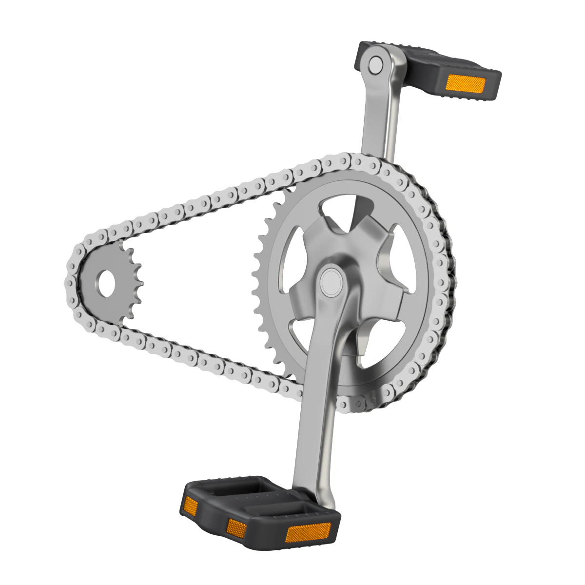 Bike roller chain transmission animation 3D Model .c4d .max .obj .3ds .fbx .stl .blend 