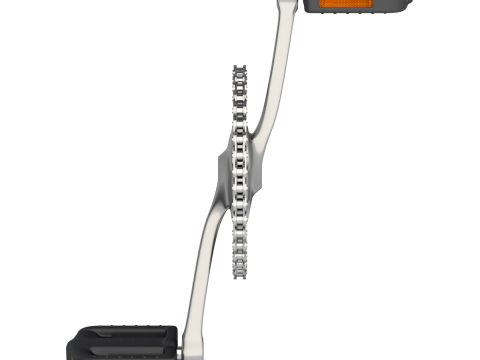 बाइक रोलर चेन ट्रांसमिशन एनीमेशन 3D मॉडल