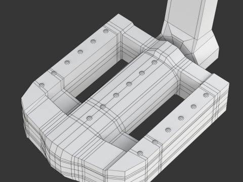 बाइक रोलर चेन ट्रांसमिशन एनीमेशन 3D मॉडल