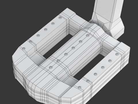 Bike roller chain transmission animation 3D Model