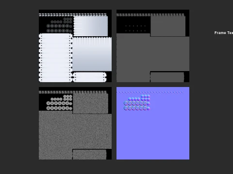 Frame Swimming Pool with low-poly mesh 3D Model