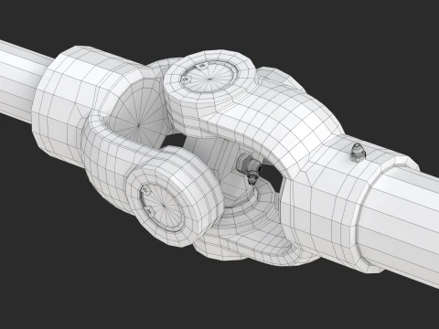Cardan rotation educational animation 3D Model