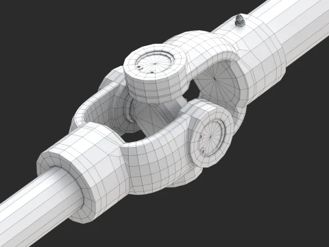 Cardan rotation educational animation 3D Model