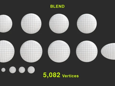 Sport balls set with low-poly mesh 3D Model