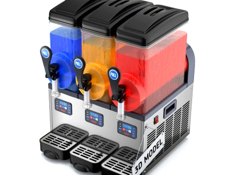 M&aacute;quina de lama Modelo 3D