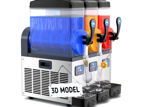 M&aacute;quina de lama Modelo 3D