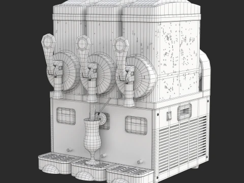 M&aacute;quina de lama Modelo 3D
