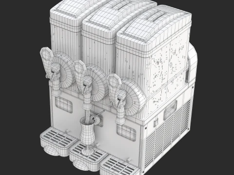 M&aacute;quina de lama Modelo 3D