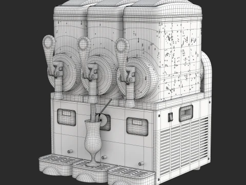 M&aacute;quina de lama Modelo 3D