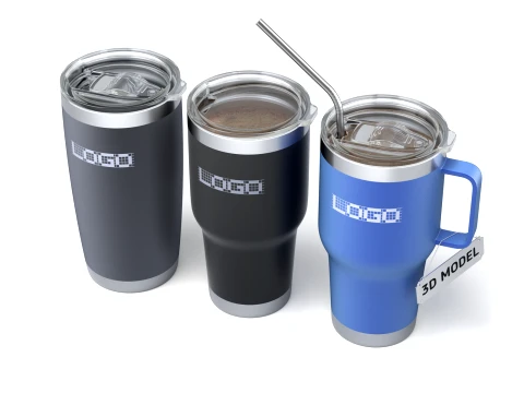 Juego de vasos de taza de viaje Modelo 3D